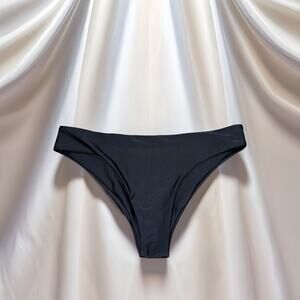 New Medium Black Low Rise Bikini Swim Bottoms Booty Brazillian Cheeky swimsuit